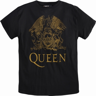 Replika t-shirt 'Queen' print, zwart