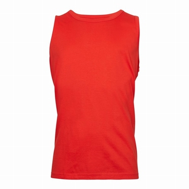 Replika tanktop effen unicolor, cactus rood