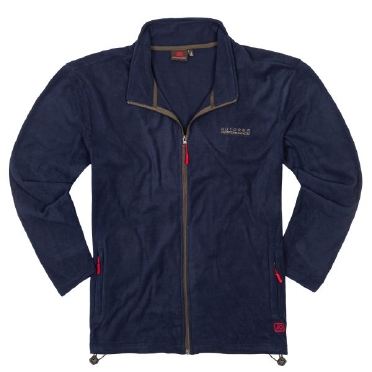 Adamo Microfleece vest/ jack met rits, navy