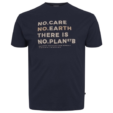 North 56°4 T-shirt 'NO PLANET B', navy blauw