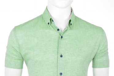 Eden Valley overhemd regular fit AMSTERDAM linnen, groen