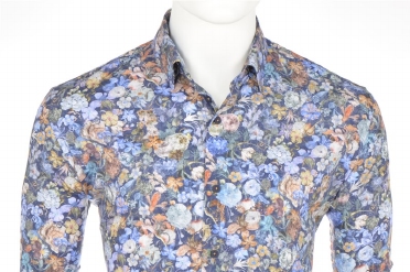 Eden Valley overhemd stretch regular fit, flower vintage