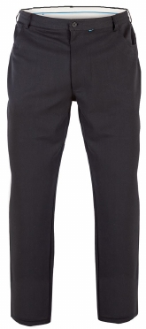 D555 Pantalon m. stretch 'BECK', zwart