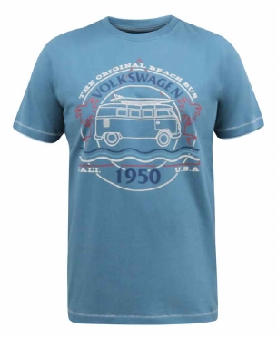 D555 T-shirt 'VW Camper Van', petrol