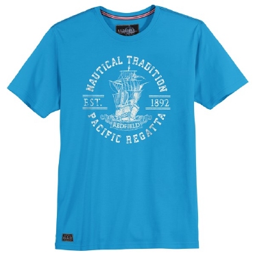 Redfield t-shirt 'Pacific regatta', blauw