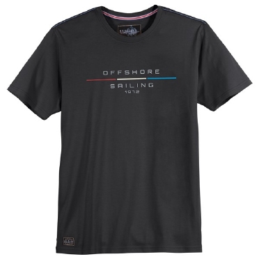 Redfield t-shirt 'Offshore Sailing', zwart