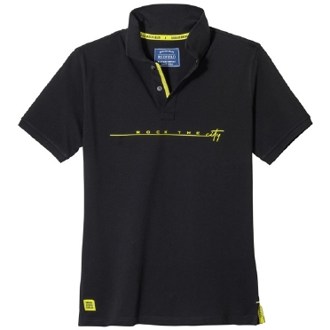 Redfield Polo piqué Rock the City', zwart