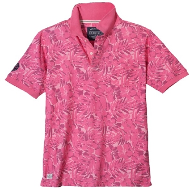 Redfield Polo bladerenprint, bubble pink