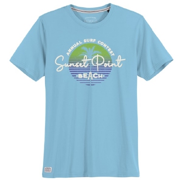 Redfield t-shirt 'Sunset Point', ice blue
