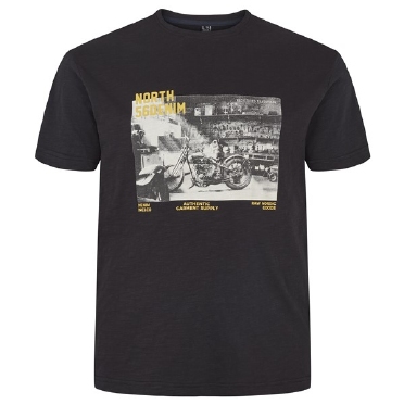 North 56°4 T-shirt 'Authentic Motor', zwart