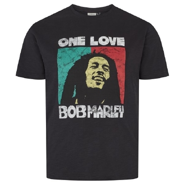 North 56Denim printed t-shirt 'Bob Marley', navy