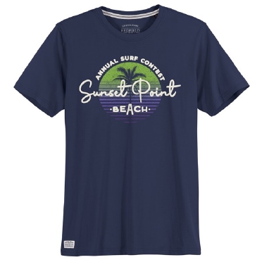 Redfield t-shirt 'Sunset Point', navy blue
