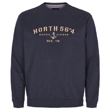 North 56°4 sweater 'NORTH 56°4', mid blue