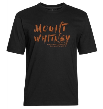 Ahorn T-shirt "Mount Whitney", zwart