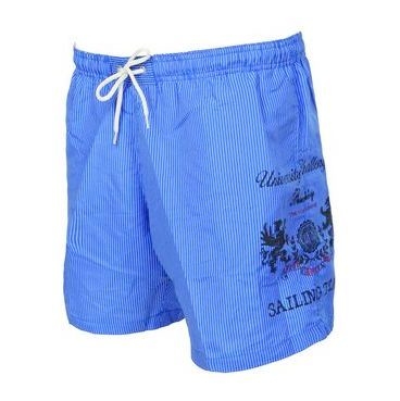 Zwemshort met print, aqua-blauw