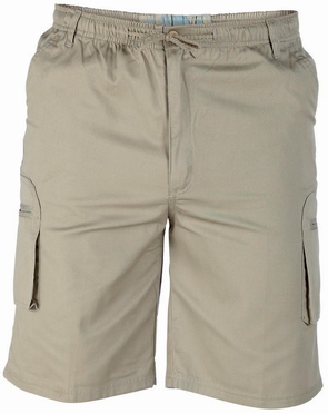 Cargo shorts 'NICK' m. elastisch boord, sand (beige)