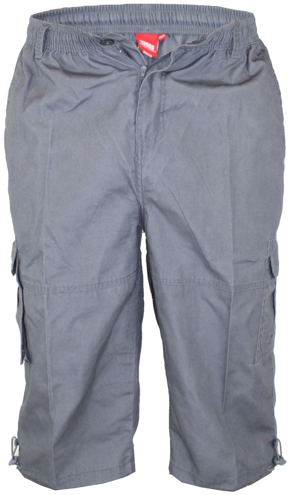 Cargo capri 'MASON' m. elastisch boord, antraciet