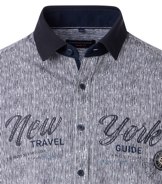 Casa Moda overhemd Casual Fit 'New York', zwart