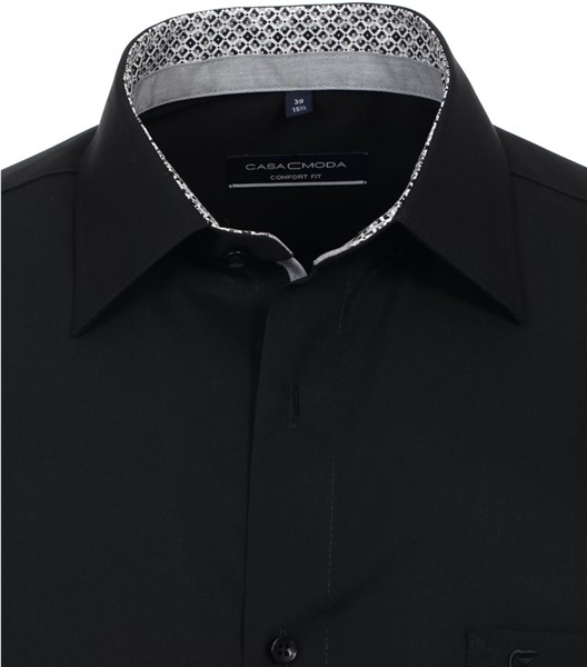 Casa Moda overhemd Comfort Fit strijkvrij, zwart