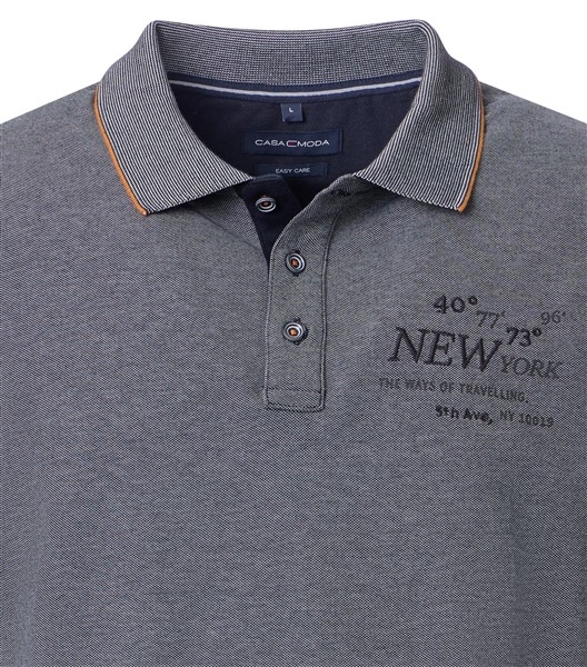 Casa Moda zomer polo 'New York', blauw