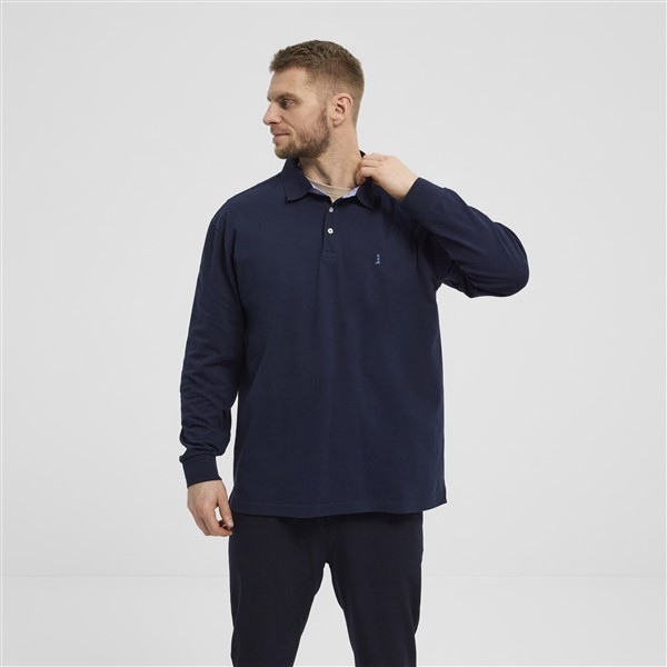 North 56°4 polo pique LM superflex, navy