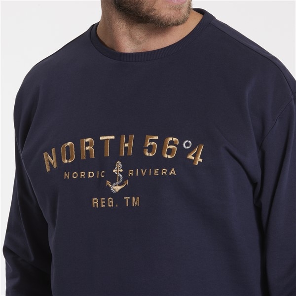 North 56°4 sweater 'NORTH 56°4', mid blue