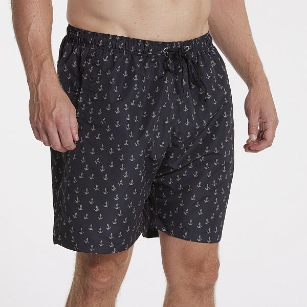 North 56°4 Zwemshorts m. anker print, navy