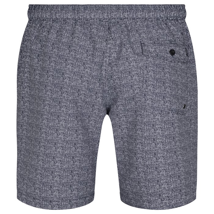 North 56°4 Zwemshorts m. fijne print, navy/wit