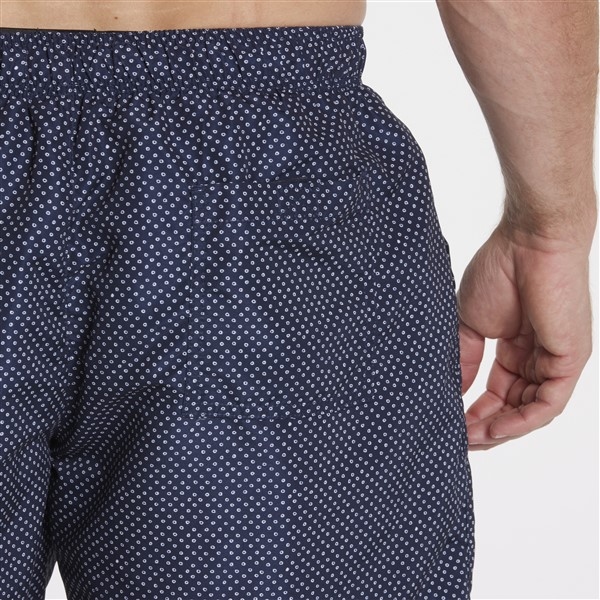 North 56°4 Zwemshorts witte bolletjes print, navy