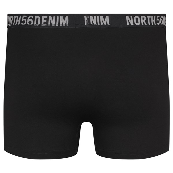 North 56Denim boxershort set 5-pack, zwart