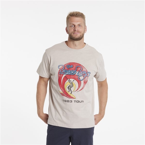 North 56Denim printed t-shirt 'Beach Boys', navy