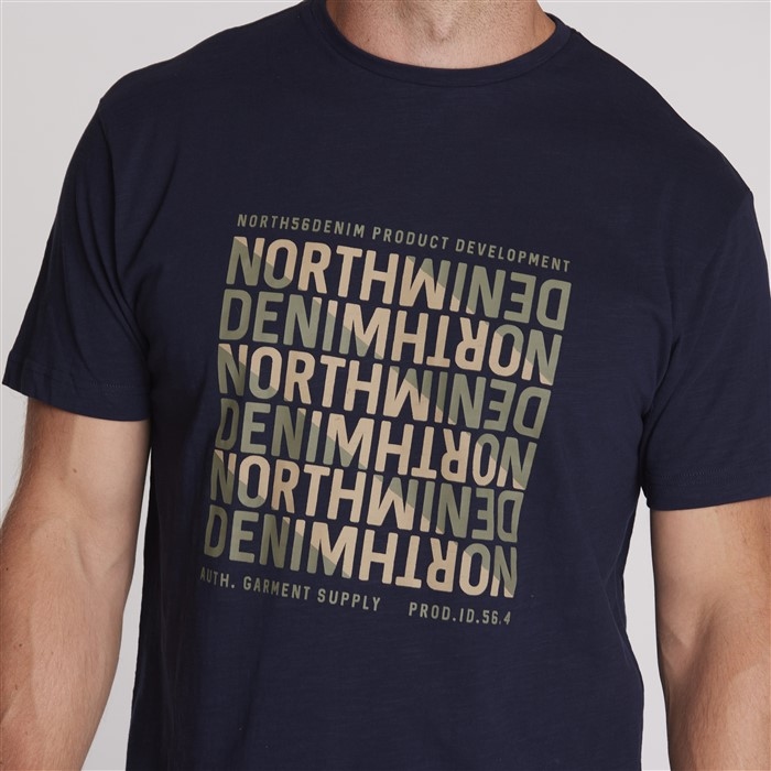 North 56Denim T-shirt print North Denim, navy