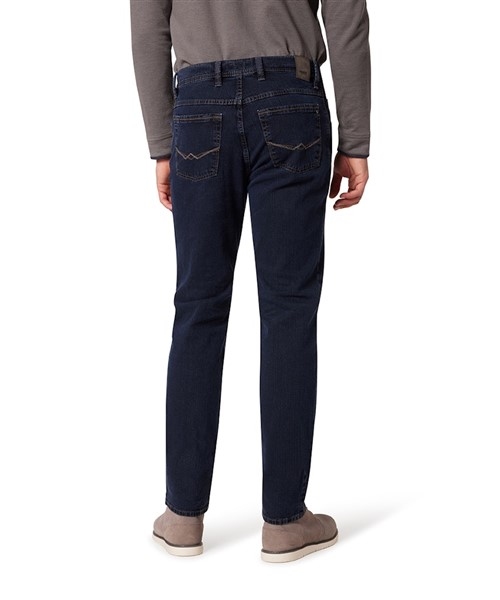 PIONEER 5-pocket jeans Peter stretch m. hoge taille, stone