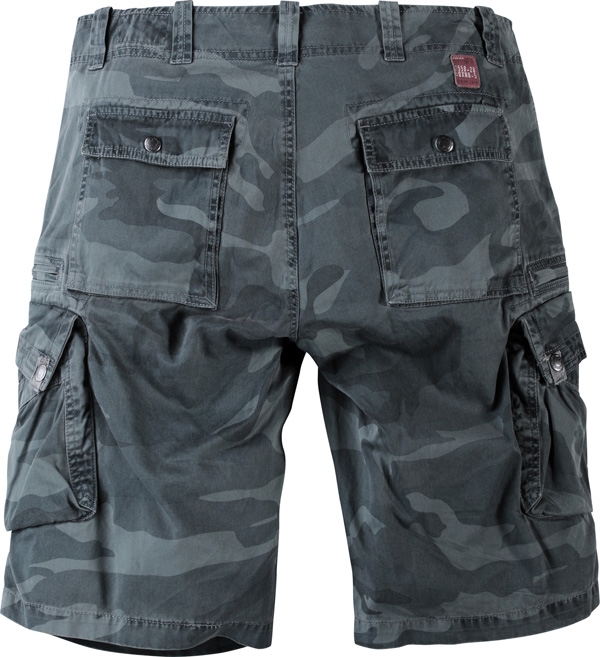 Shorts camouflage-look, camo grijs