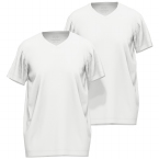 Konvex 2-pack t-shirts met V-hals, wit